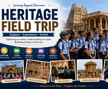 Students on an educational field trip